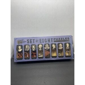 Professor Puzzle's Great Minds Set Of Eight Puzzles 4 Wooden 4 Metal